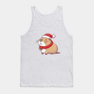 Christmas Capybara Tank Top